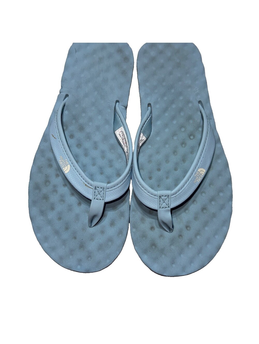 the North Face Women's Base Camp Mini Flip Flop sandals blue slipper sz 6